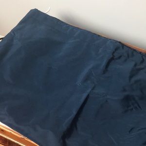 Navy drawstring bag water resistant